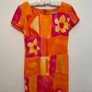 Cheerful and Simple Short-Sleeve Jessica Howard Shift